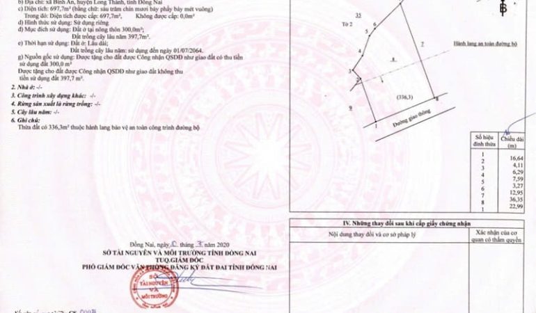 Nhà đất xã Bình An, huyện Long Thành, tỉnh Đồng Nai 700m2